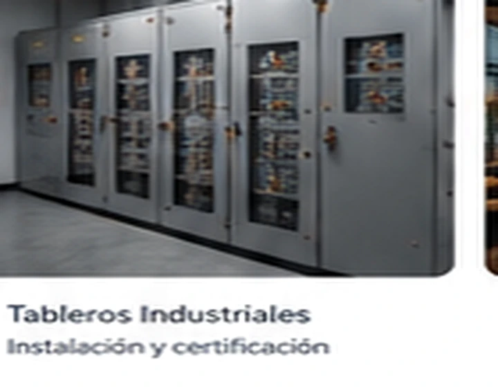 Sala de tableros eléctricos industriales